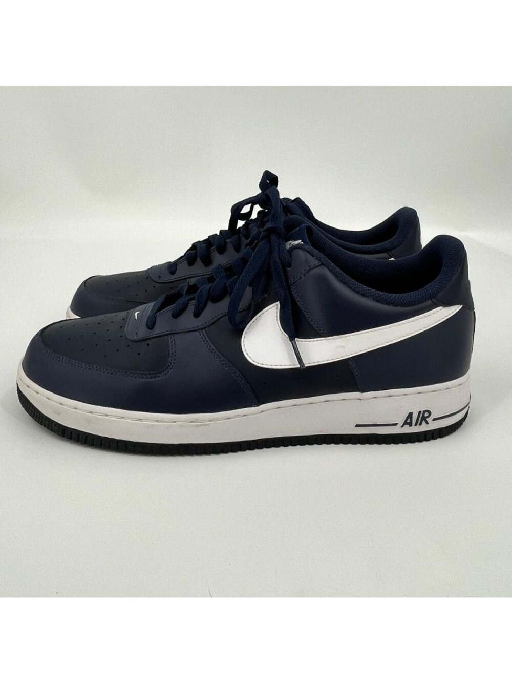 Men's Nike Air Force 1 AF1 Midnight Navy/White Sneakers Size 15 Pre Owned